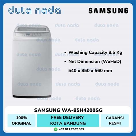 Jual Samsung Mesin Cuci Tabung Top Loading Wa H Sg Di Seller