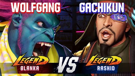 Sf Wolfgang Blanka Vs Gachikun Rashid High Level Gameplay Youtube