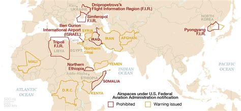 Map No Fly Zones And Restricted Airspaces