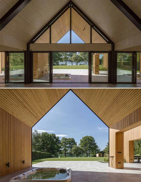 A House Designed Like Two Barns Beside Each Other | ArchUp