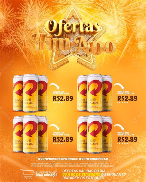 Encarte Bebidas Ofertas De Fim De Ano Cervejas Produtos Social Media