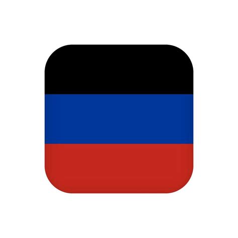 Donetsk Republic flag, official colors. Vector illustration. 10421270 ...