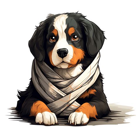 Halloween Mummy Dog Clipart Png Ai Generated 29318362 Png