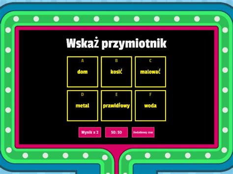 Przymiotnik Quiz Gameshow Quiz