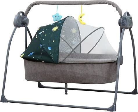 Baby Swing Seat Electric Bassinet Bedside Sleeper With Music 5 Speed