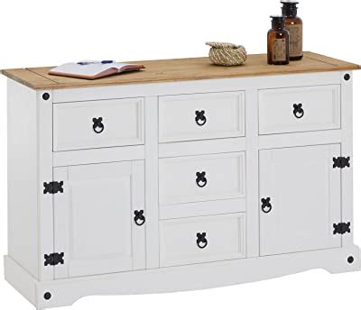 Caro M Bel Sideboard Rural Im Mexiko Stil Wei Lasiert Kommode Kiefer