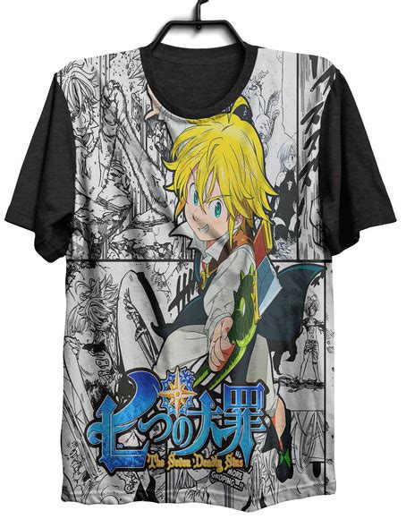 Camiseta Camisa Anime Nanatsu No Taizai 7 Pecados 544 Elo7