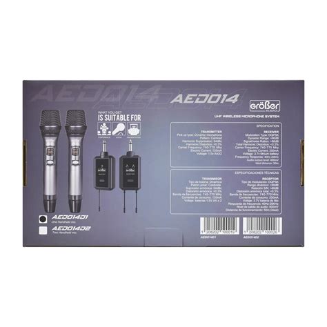 Microfono Inal Uhf Aedo Series