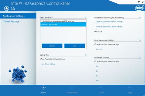 Recommended Graphics Settings (Windows) – Ableton