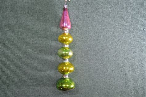 Купить Елочная игрушка стеклянная "Башня разноцветная, сосулька ...