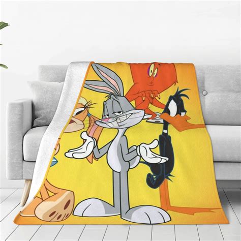 Looney Tunes Cartoons Fleece Blanket Super Soft Cozy Throw Blanket 40