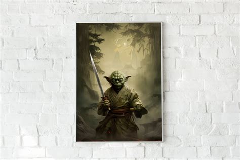 Samurai Yoda Star Wars Concept Art High Quality Digital Print - Etsy UK