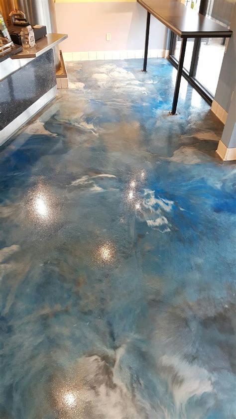 Ide Populer Metallic Epoxy Floor Design