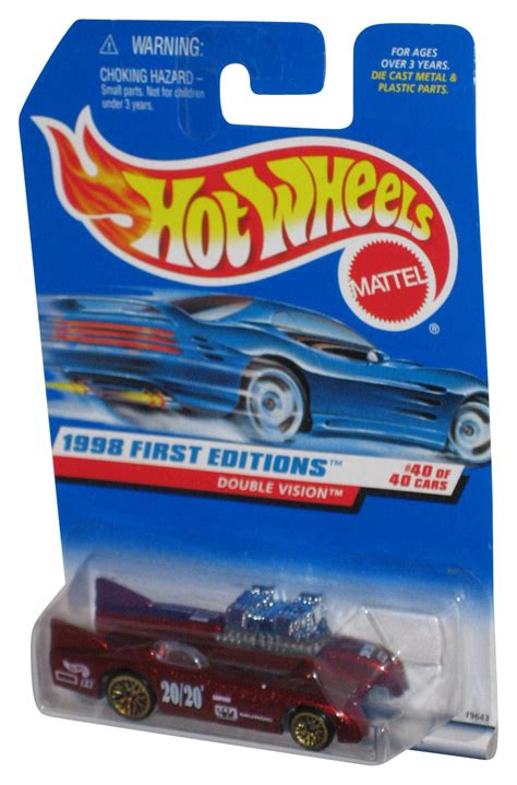 Hot Wheels 1998 First Editions 40 40 Red Double Vision Toy Car 684 Walmart