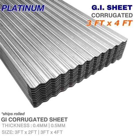 Ft X Ft Gi Corrugated Sheet Yero Galvanized Iron Roofing