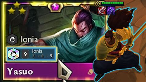 Yasuo 3 Star Is Strong 9 Lonia Tft Set 9 Ranked Youtube