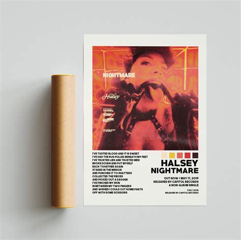 Halsey / Halsey Posters / Nightmare Poster / Album Cover | Etsy