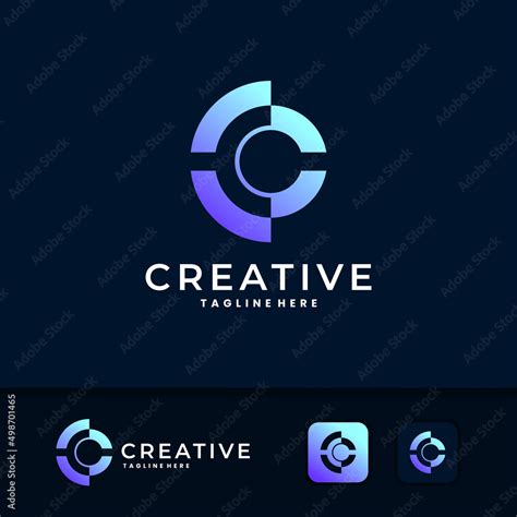 letter c vector logo icon template Stock Vector | Adobe Stock