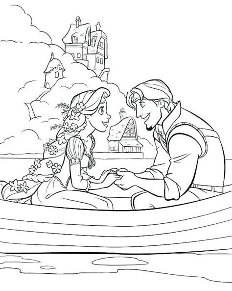 Rapunzel Tower Coloring Page At Free Printable