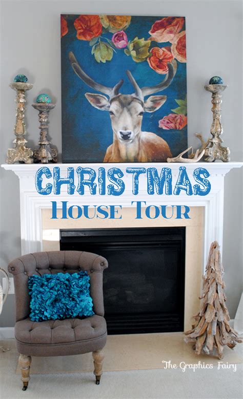 Christmas House Tour Holiday Housewalk The Graphics Fairy