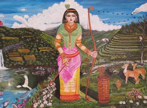 Chitrangada The Princess Of Manipur Painting By Susmita Biswas