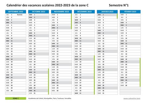 Vacances Scolaires Paris Dates Et Calendrier Scolaire