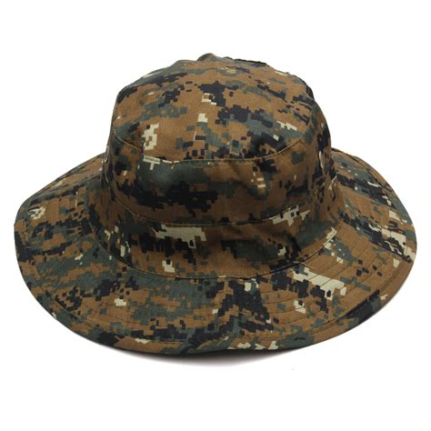 Military Boonie Hat Camo Cover Wide Brim Camouflage Camping Hunting Cap ...