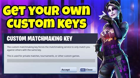 How To Get Custom Matchmaking Key In Fortnite Youtube