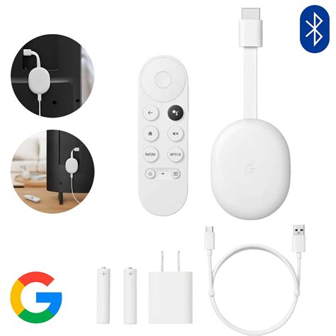 Google Chromecast Google Tv 4k De Voz Snow 8gb 2gb Ram Shopee México