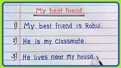 10 Lines On My Best Friend My Best Friend Essay In English Essay On