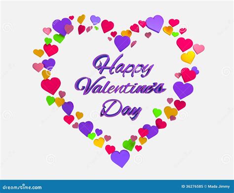 Happy Valentines Day Heart 3d Royalty Free Stock Photo Image 36276585