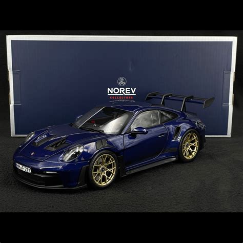 Porsche 911 GT3 RS Type 992 2022 Gentian Blue Metallic 1/18 Norev 187363