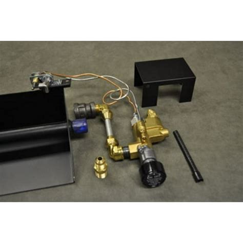 Fireplace Brass Gas Log Safety Propane LP Gas Pilot Light Complete Kit New - Walmart.com ...