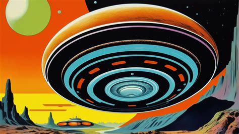 Vintage Sci-Fi - Saucer in Flight by GimmeBamba on DeviantArt