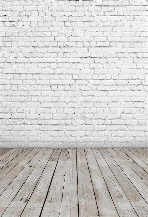 Buy Harfirbe 5X7ft White Brick Photography Background Retro Wooden