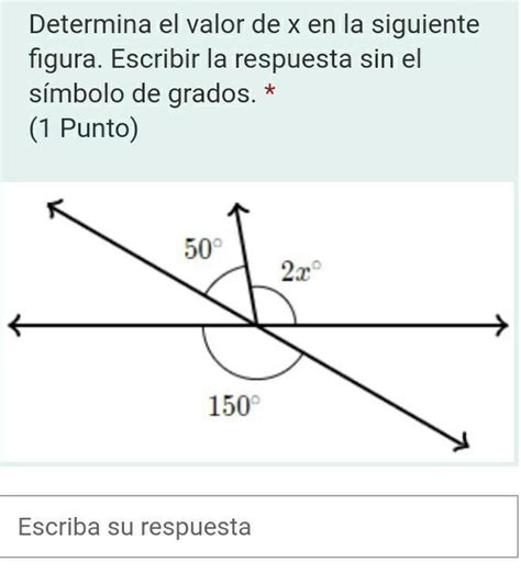 Determina El Valor De X En La Siguiente Figura Brainly Lat