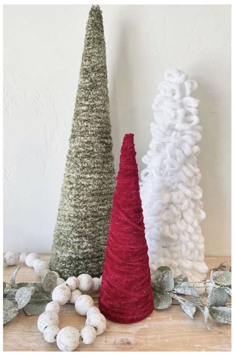 How To Create Chunky Yarn Christmas Trees Artofit