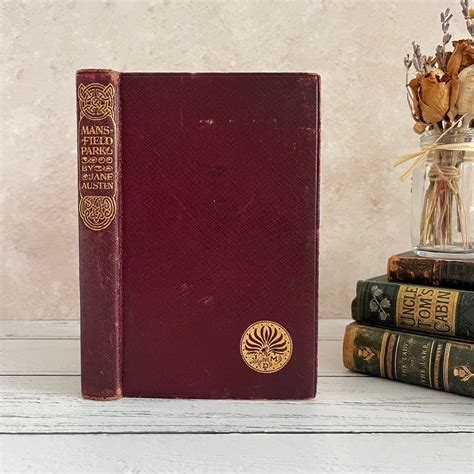 Mansfield Park By Jane Austen Antique Vintage Leather Book