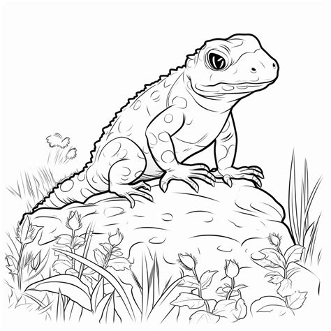 Feuersalamander Sonnt Sich In Der Sonne Happycoloring Net