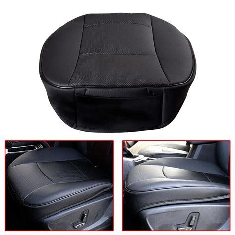 Housse de voiture de luxe en cuir PU noir protection de siège coussin