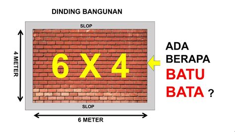 Cara Menghitung Kebutuhan Batu Bata Bata Merah Untuk Rumah Ukuran