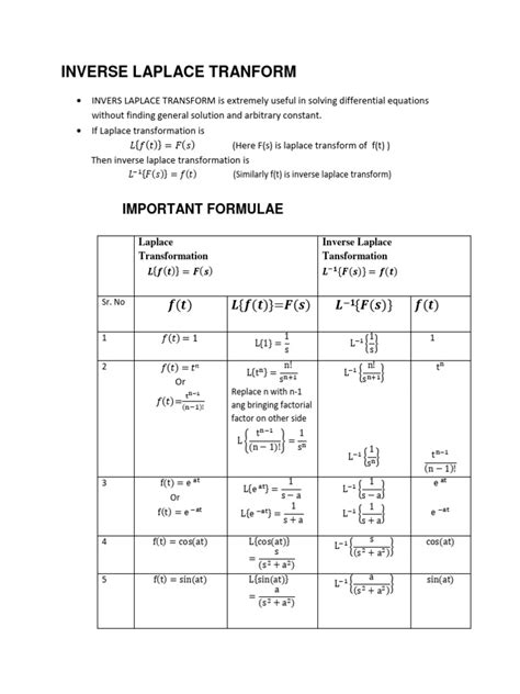 Lecture 14 Mmp Ii Pdf Laplace Transform Mathematical Relations