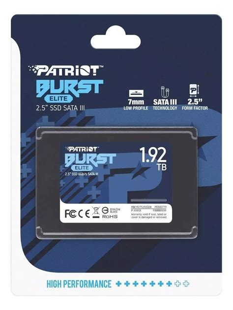 SSD Disco Sólido Interno Patriot Burst Elite 1 92 Tb Sata