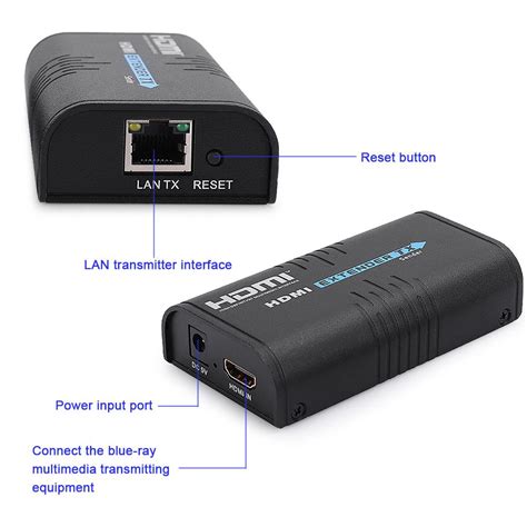 100M 1080P Wireless HDMI Extender Sender Receiver IP TCP LKV373 Cat5