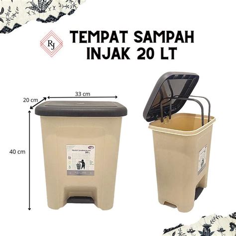 Jual Tempat Sampah Injak Liter Tempat Tong Sampah Pedal L