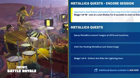 Fortnite Complete Metallica Quests Guide Chapter Season