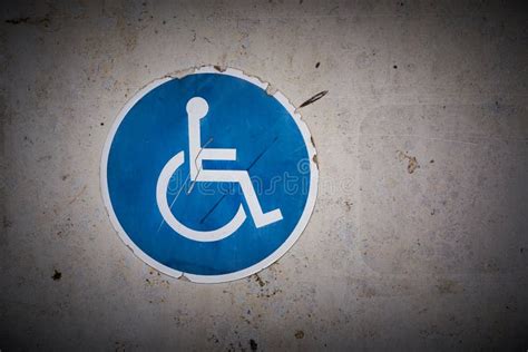 Symbol for a Disabled Parking Space Stock Image - Image of illness ...