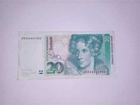 Dm Deutsche Mark Schein Banknote Vom Oktober Rarit T