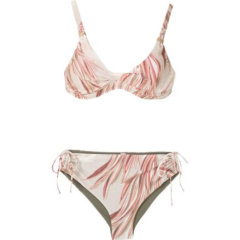 Lygia Nanny Set Bikini Marcela Con Stampa Toni Neutri Stileo It