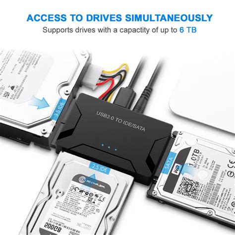 Other Electronics Sata To Usb Ide Adapter Usb 30 20 Sata 3 Cable For 25 35 Hard Disk Drive